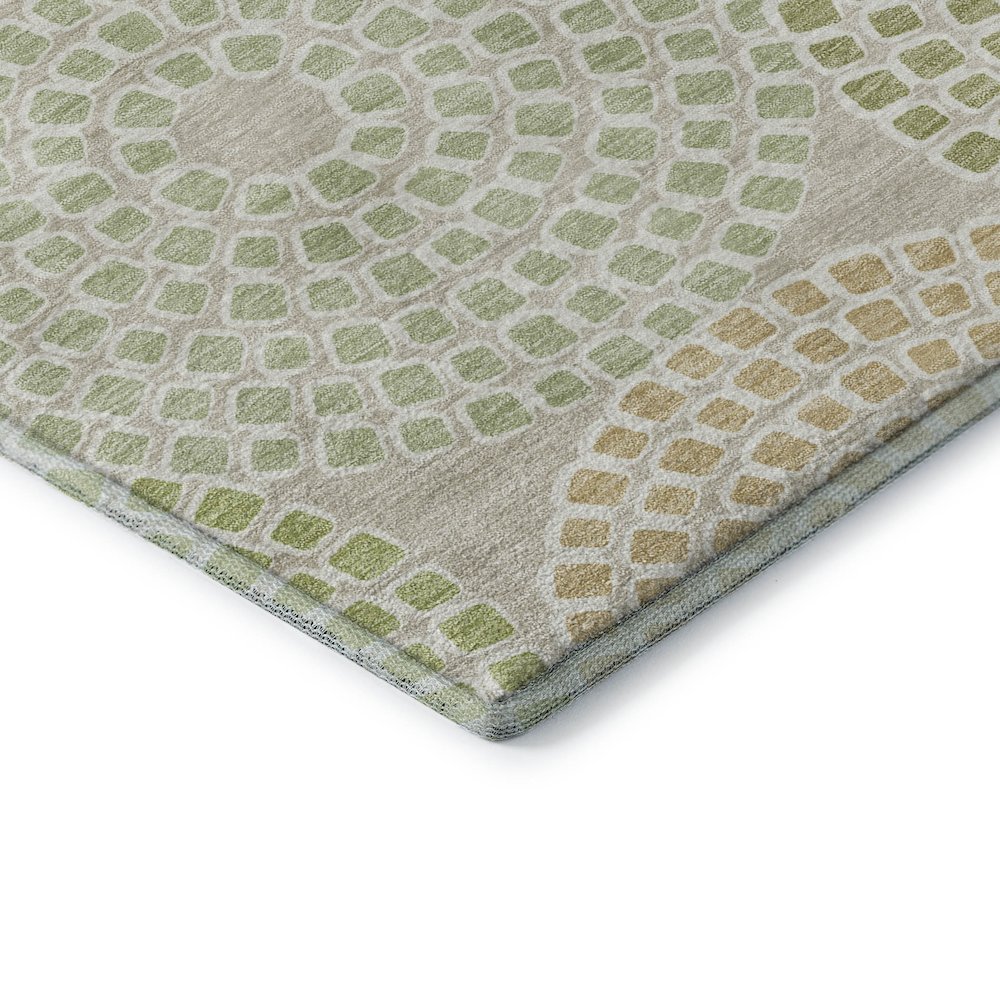Premium Machine Washable Mayfield AMF882 Aloe 5' x 7'6" Rug. Picture 3