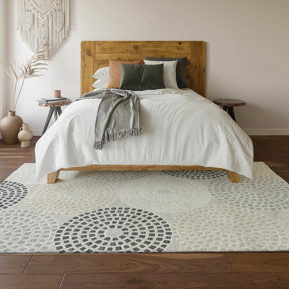 Premium Machine Washable Mayfield AMF882 Gray 9' x 12' Rug. Picture 6