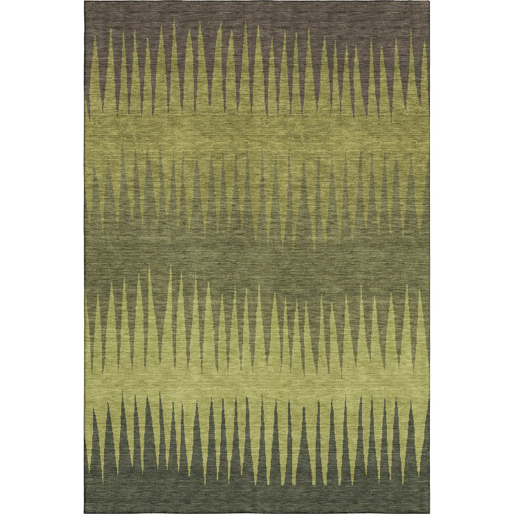 Premium Machine Washable Mayfield AMF886 Olive 9' x 12' Rug. Picture 1