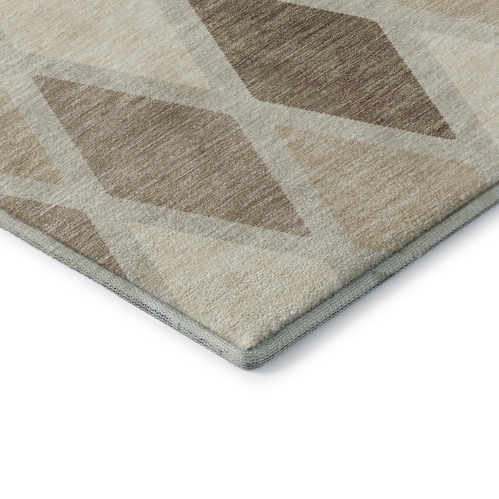 Premium Machine Washable Mayfield AMF887 Taupe 5' x 7'6" Rug. Picture 3