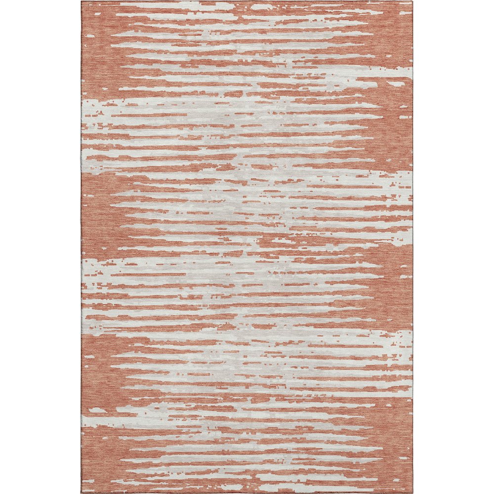Premium Machine Washable Mayfield AMF888 Coral 9' x 12' Rug. Picture 1