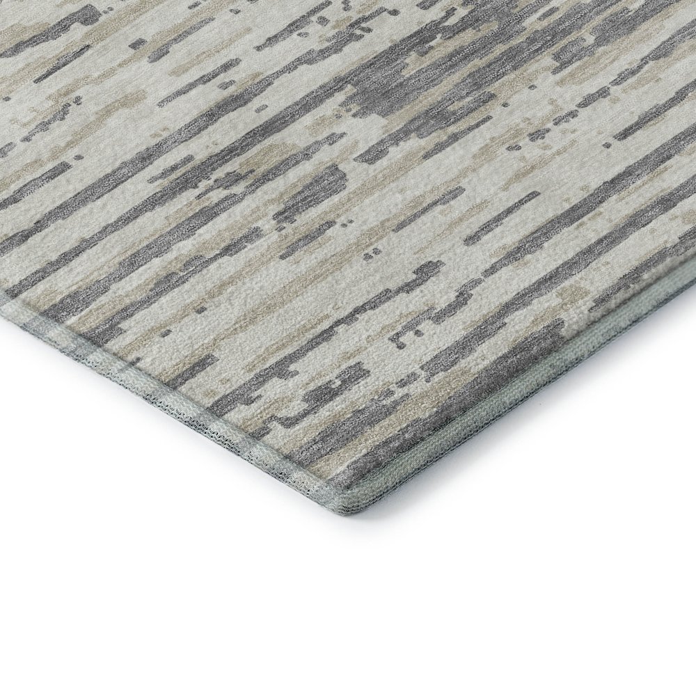 Premium Machine Washable Mayfield AMF888 Gray 5' x 7'6" Rug. Picture 3