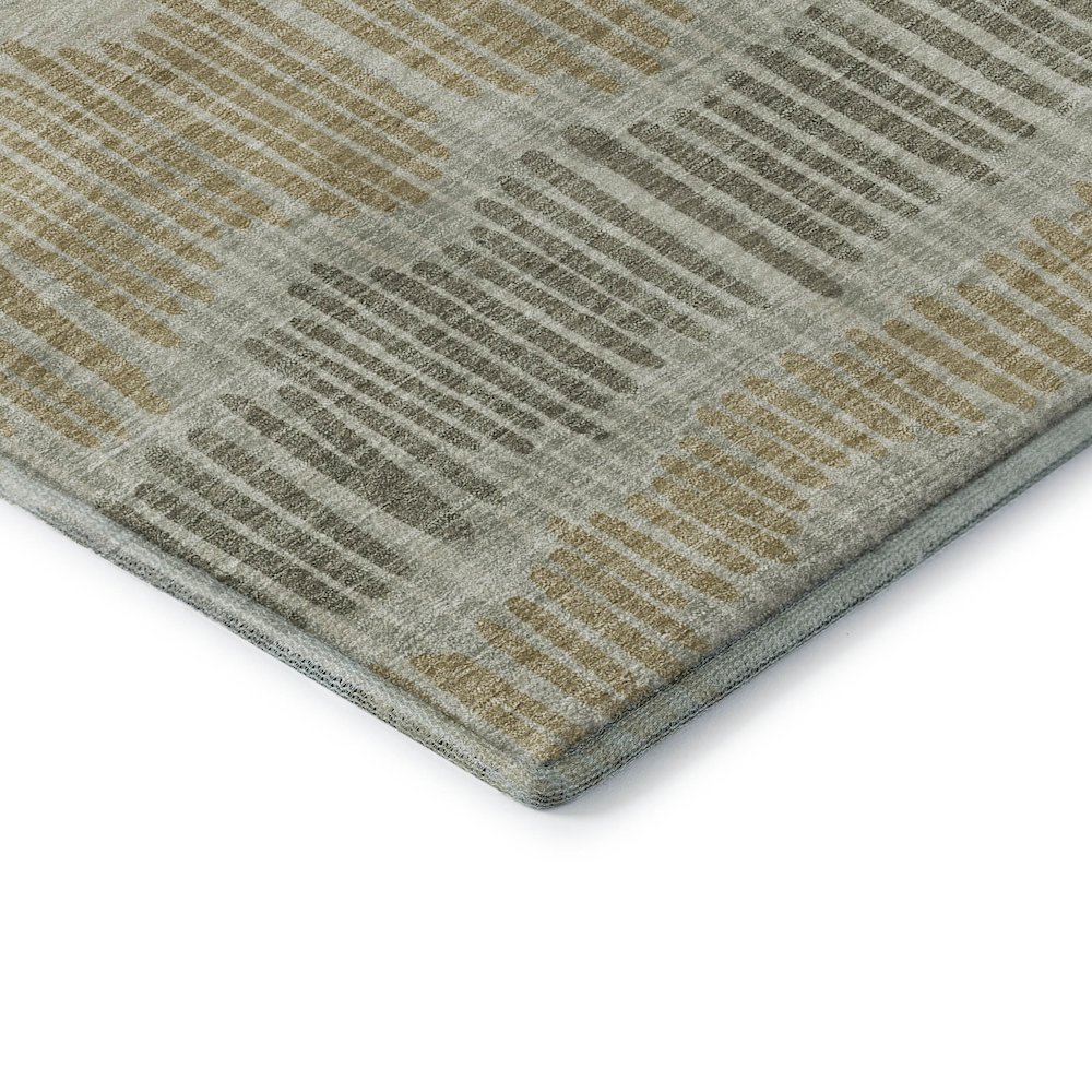 Premium Machine Washable Mayfield AMF889 Beige 5' x 7'6" Rug. Picture 3