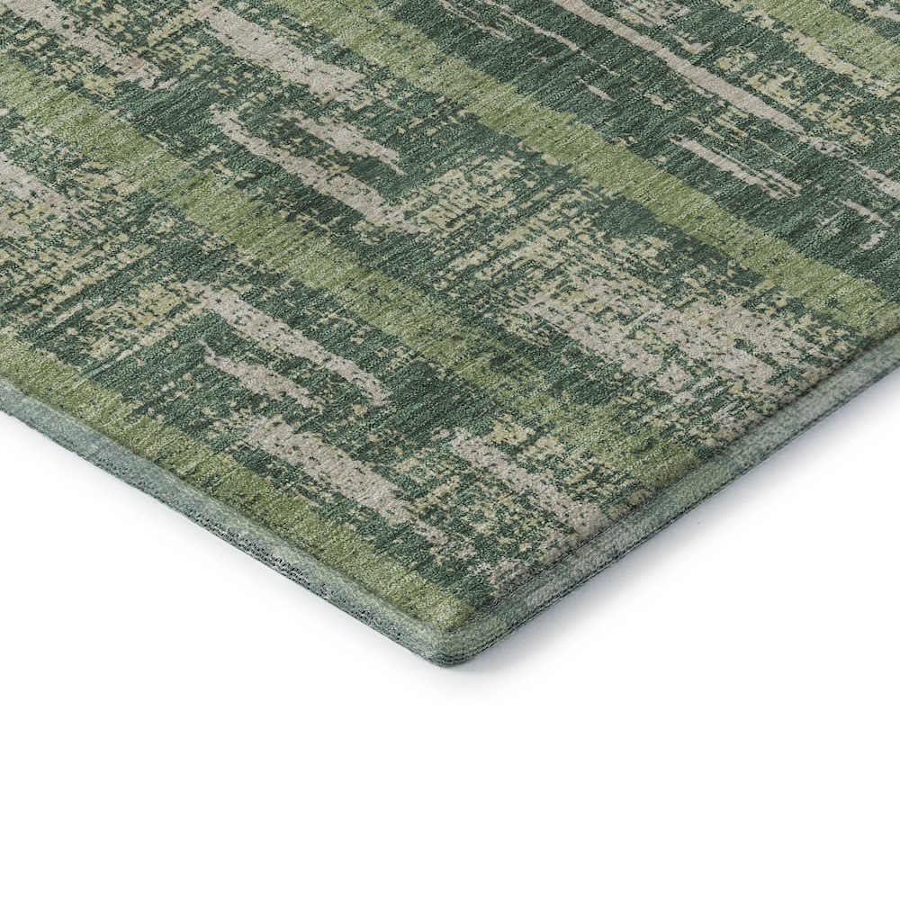 Premium Machine Washable Mayfield AMF892 Green 5' x 7'6" Rug. Picture 3