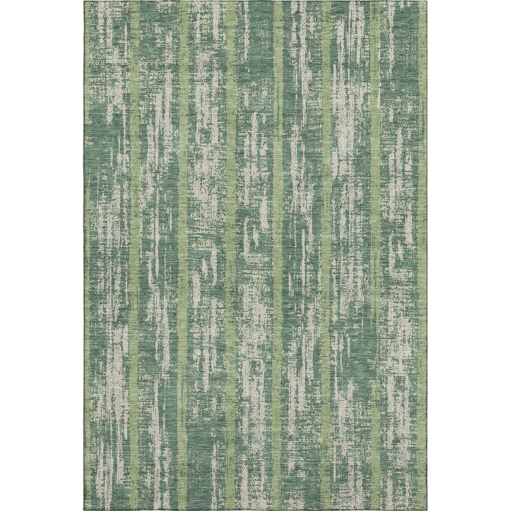 Premium Machine Washable Mayfield AMF892 Green 9' x 12' Rug. Picture 1