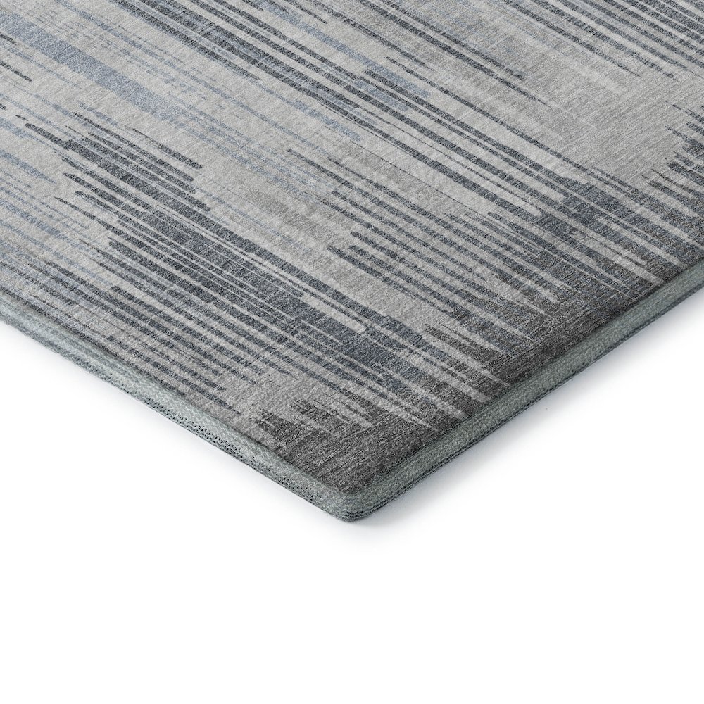 Premium Machine Washable Mayfield AMF893 Gray 5' x 7'6" Rug. Picture 3