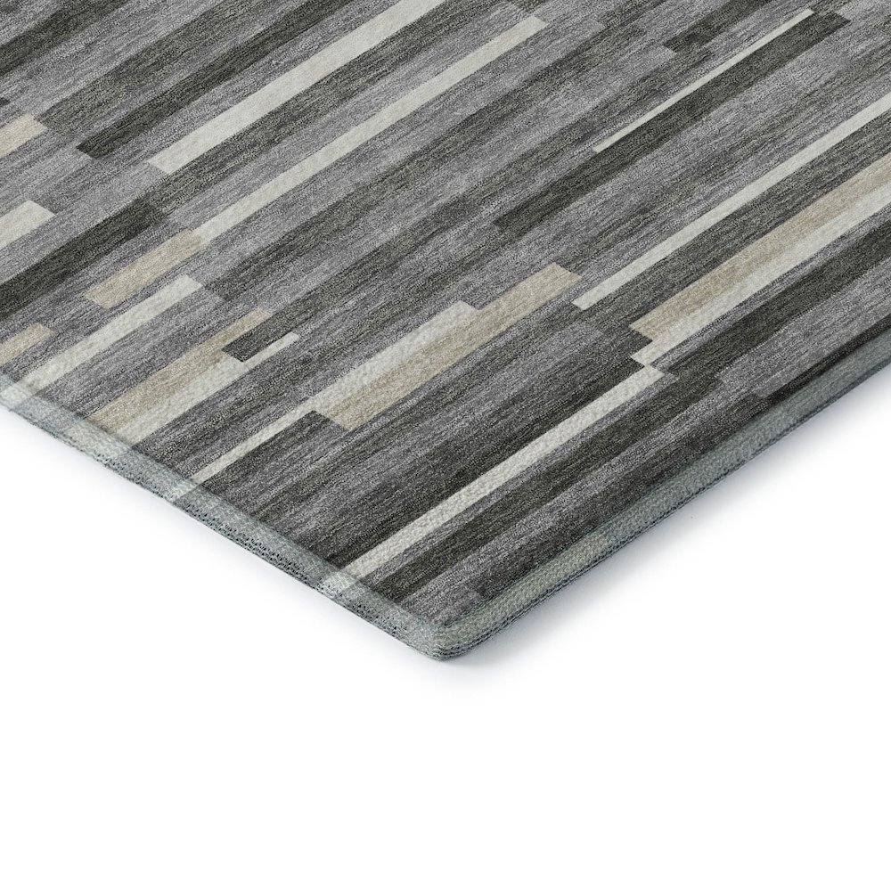Premium Machine Washable Mayfield AMF894 Gray 5' x 7'6" Rug. Picture 3