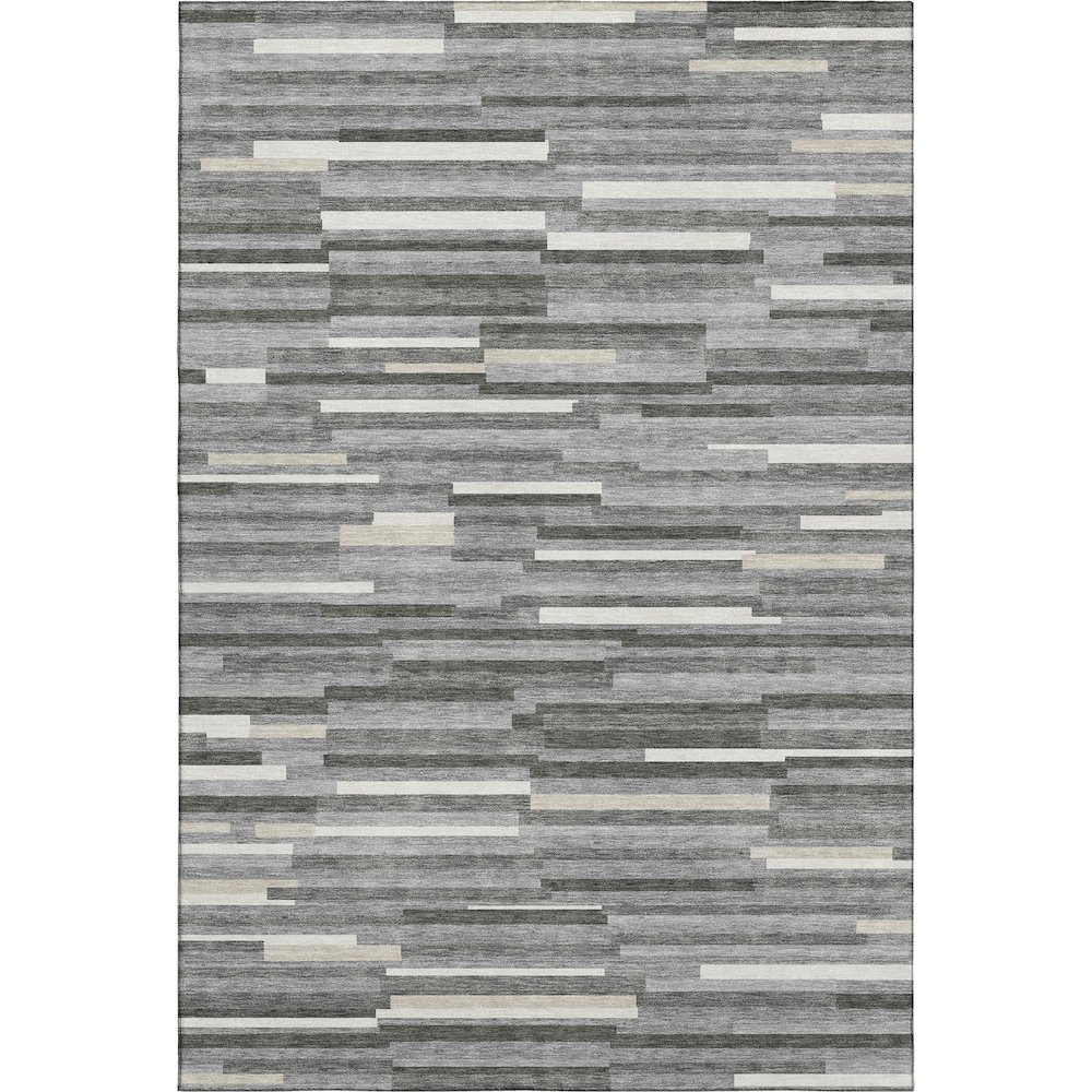 Premium Machine Washable Mayfield AMF894 Gray 9' x 12' Rug. Picture 1