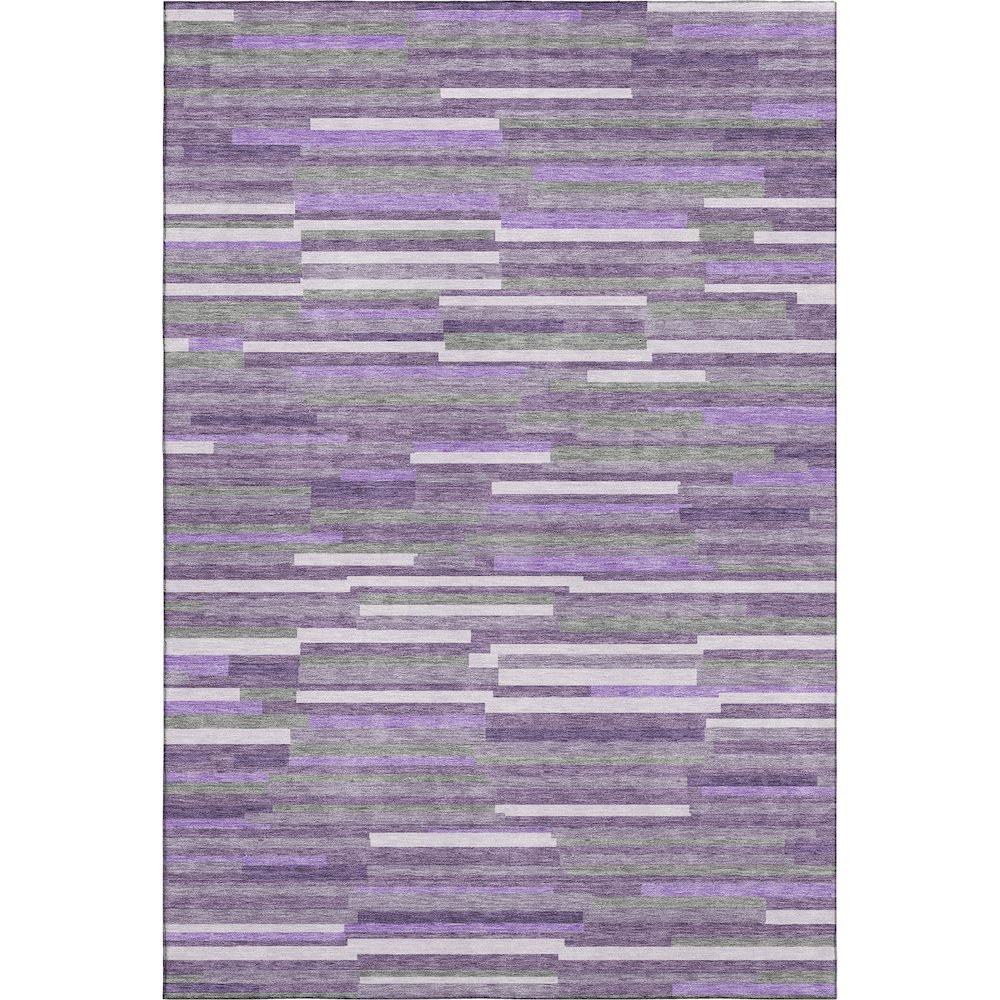 Premium Machine Washable Mayfield AMF894 Purple 9' x 12' Rug. Picture 1