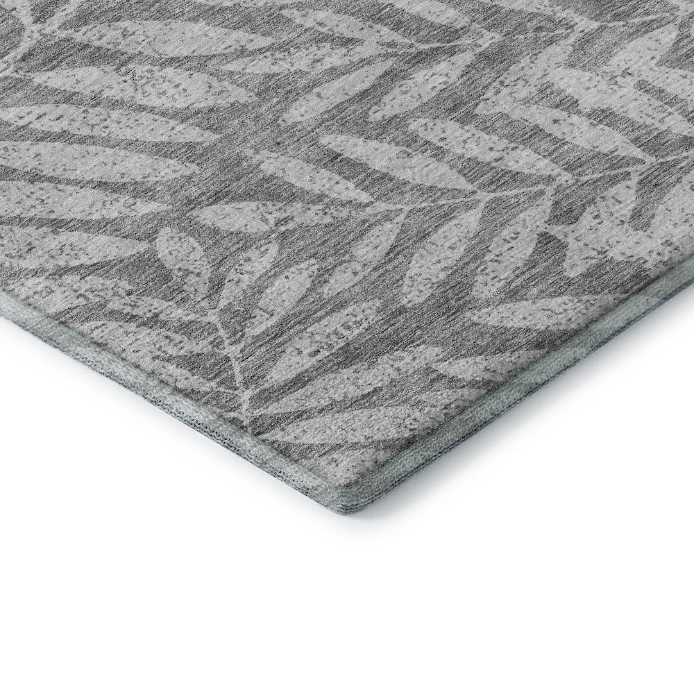 Premium Machine Washable Mayfield AMF899 Gray 5' x 7'6" Rug. Picture 3
