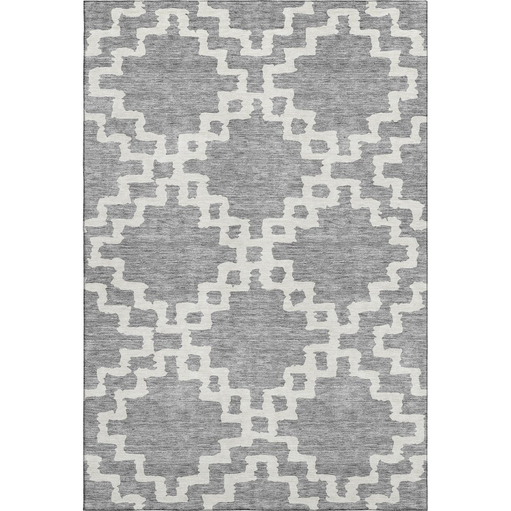 Premium Machine Washable Mayfield AMF902 Gray 9' x 12' Rug. Picture 1