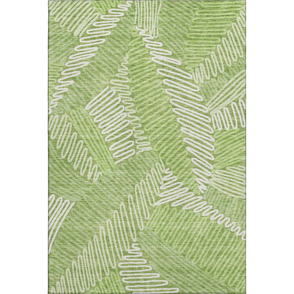 Premium Machine Washable Mayfield AMF904 Lime 9' x 12' Rug. Picture 1