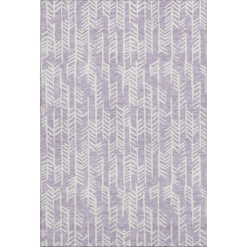 Premium Machine Washable Mayfield AMF906 Lavender 9' x 12' Rug. Picture 1