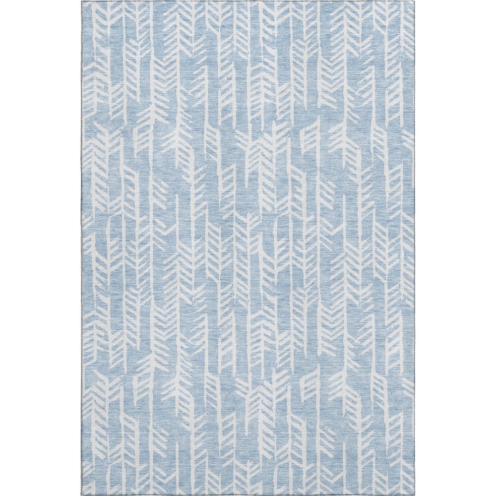 Premium Machine Washable Mayfield AMF906 Sky 9' x 12' Rug. Picture 1