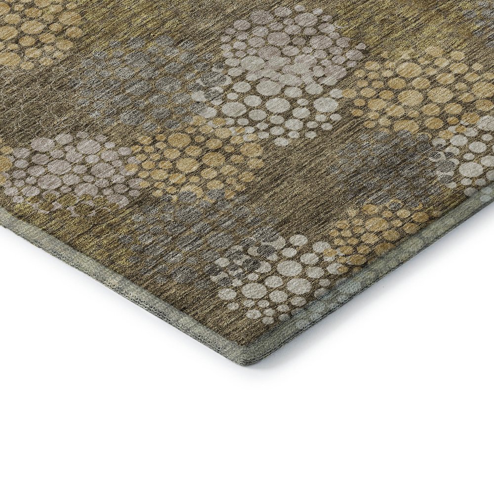 Premium Machine Washable Mayfield AMF908 Brown 5' x 7'6" Rug. Picture 3