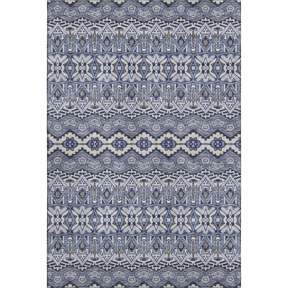 Premium Machine Washable Mayfield AMF909 Denim 9' x 12' Rug. Picture 1