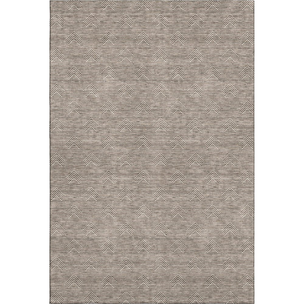 Premium Machine Washable Mayfield AMF910 Brown 9' x 12' Rug. Picture 1