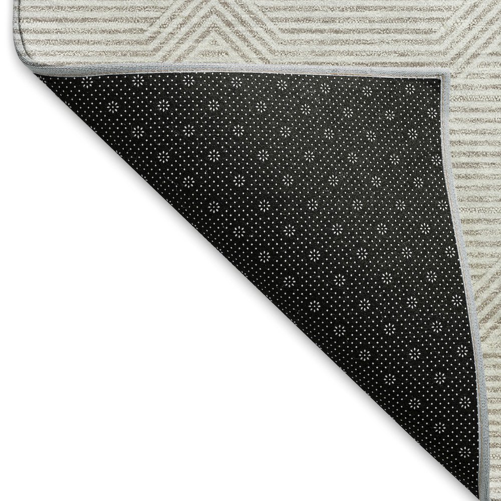 Premium Machine Washable Mayfield AMF910 Taupe 5' x 7'6" Rug. Picture 2