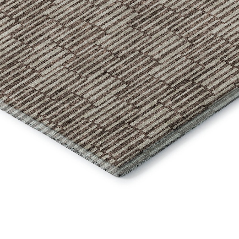 Premium Machine Washable Mayfield AMF918 Brown 5' x 7'6" Rug. Picture 3