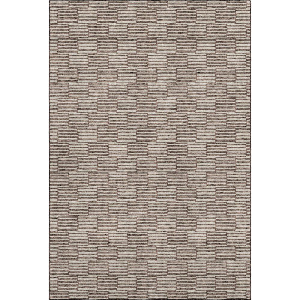 Premium Machine Washable Mayfield AMF918 Brown 9' x 12' Rug. Picture 1