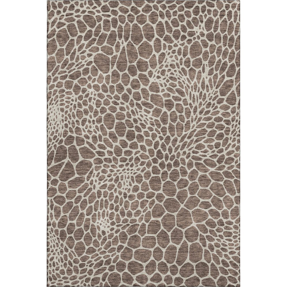 Premium Machine Washable Mayfield AMF919 Brown 9' x 12' Rug. Picture 1