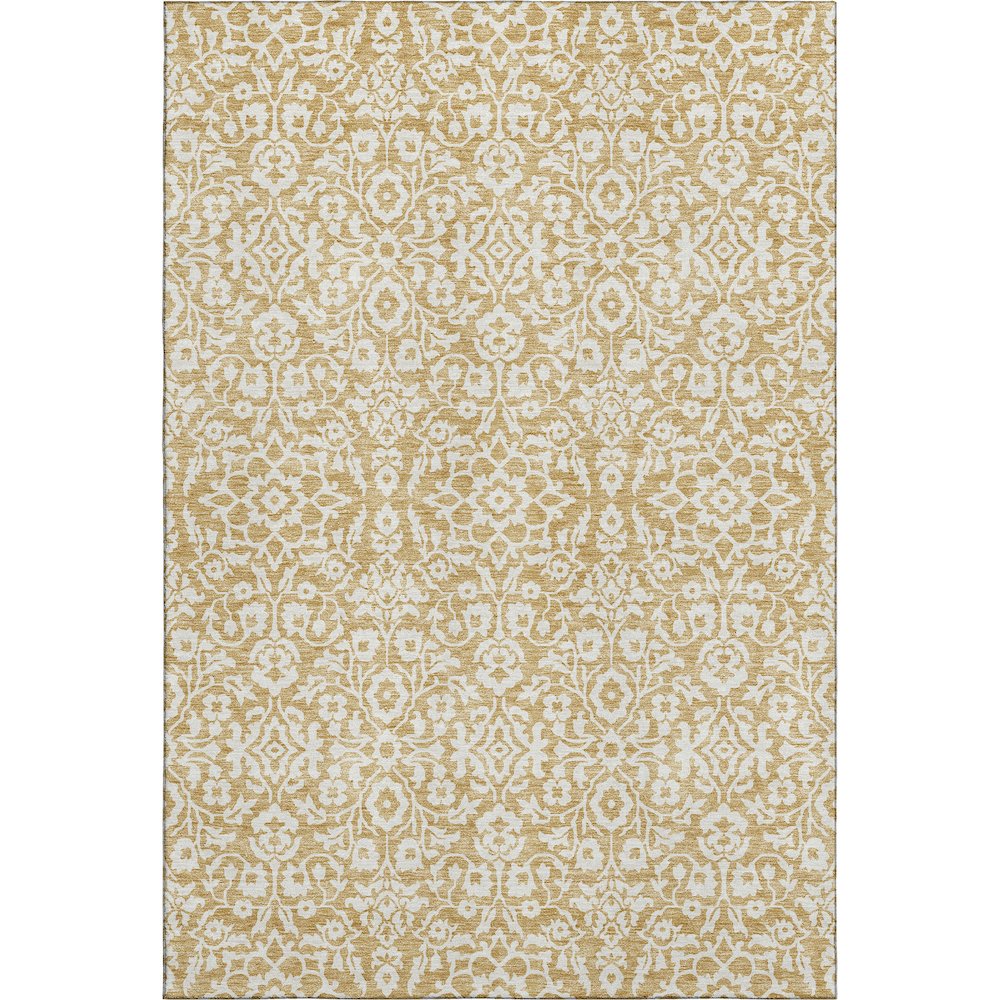 Premium Machine Washable Mayfield AMF920 Gold 9' x 12' Rug. Picture 1