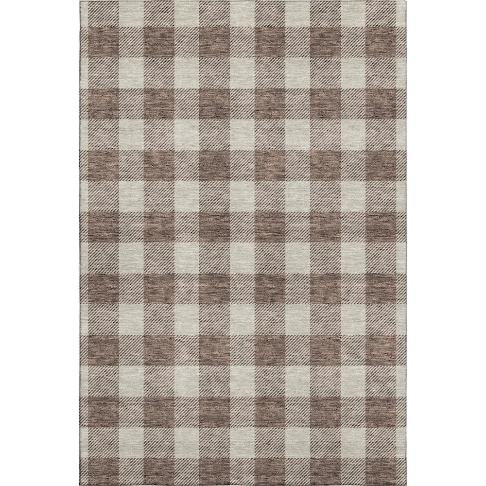 Premium Machine Washable Mayfield AMF923 Brown 9' x 12' Rug. Picture 1