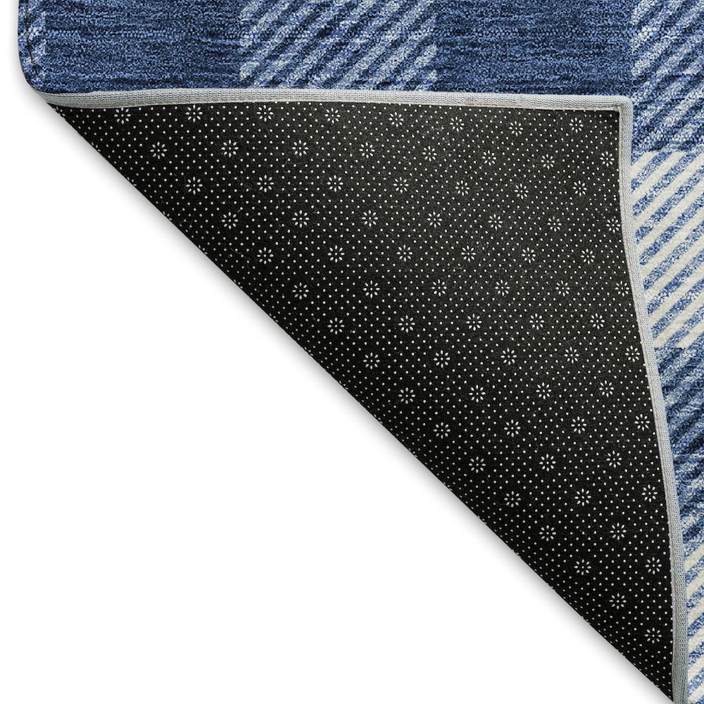 Premium Machine Washable Mayfield AMF924 Navy 5' x 7'6" Rug. Picture 2