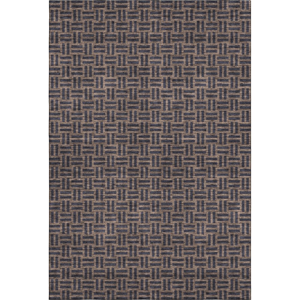 Premium Machine Washable Mayfield AMF925 Chocolate 9' x 12' Rug. Picture 1