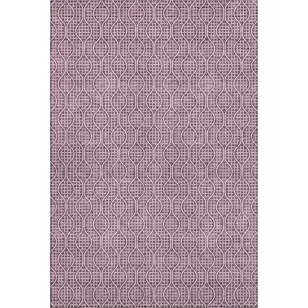 Premium Machine Washable Mayfield AMF926 Eggplant 9' x 12' Rug. Picture 1