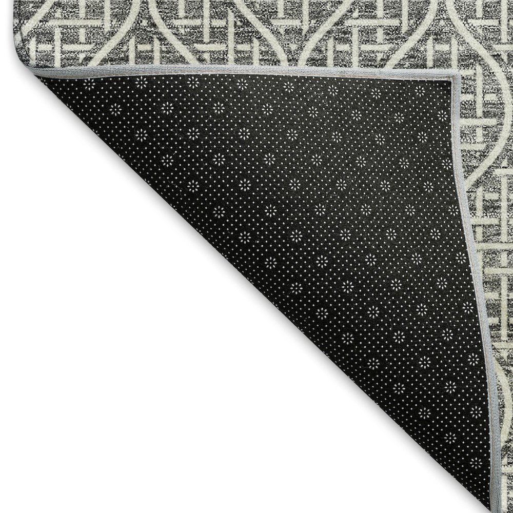 Premium Machine Washable Mayfield AMF926 Gray 5' x 7'6" Rug. Picture 2