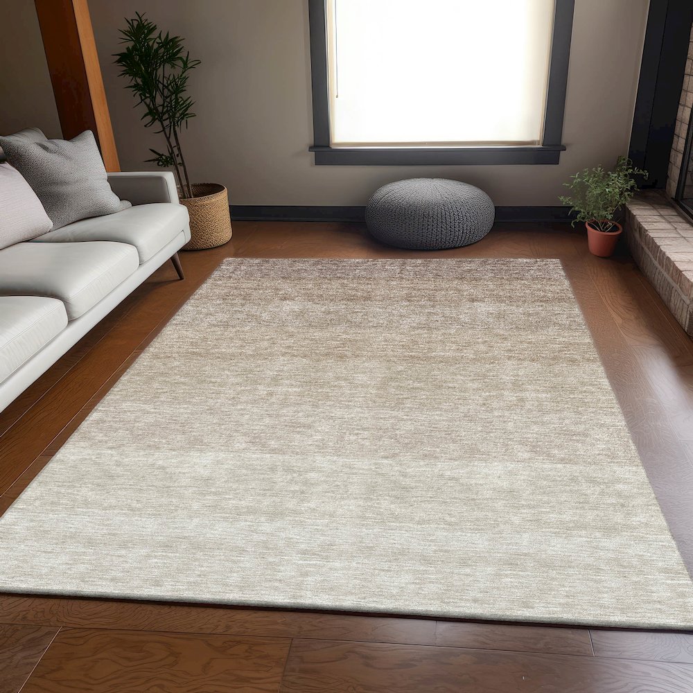 Premium Machine Washable Mayfield AMF928 Beige 9' x 12' Rug. Picture 6