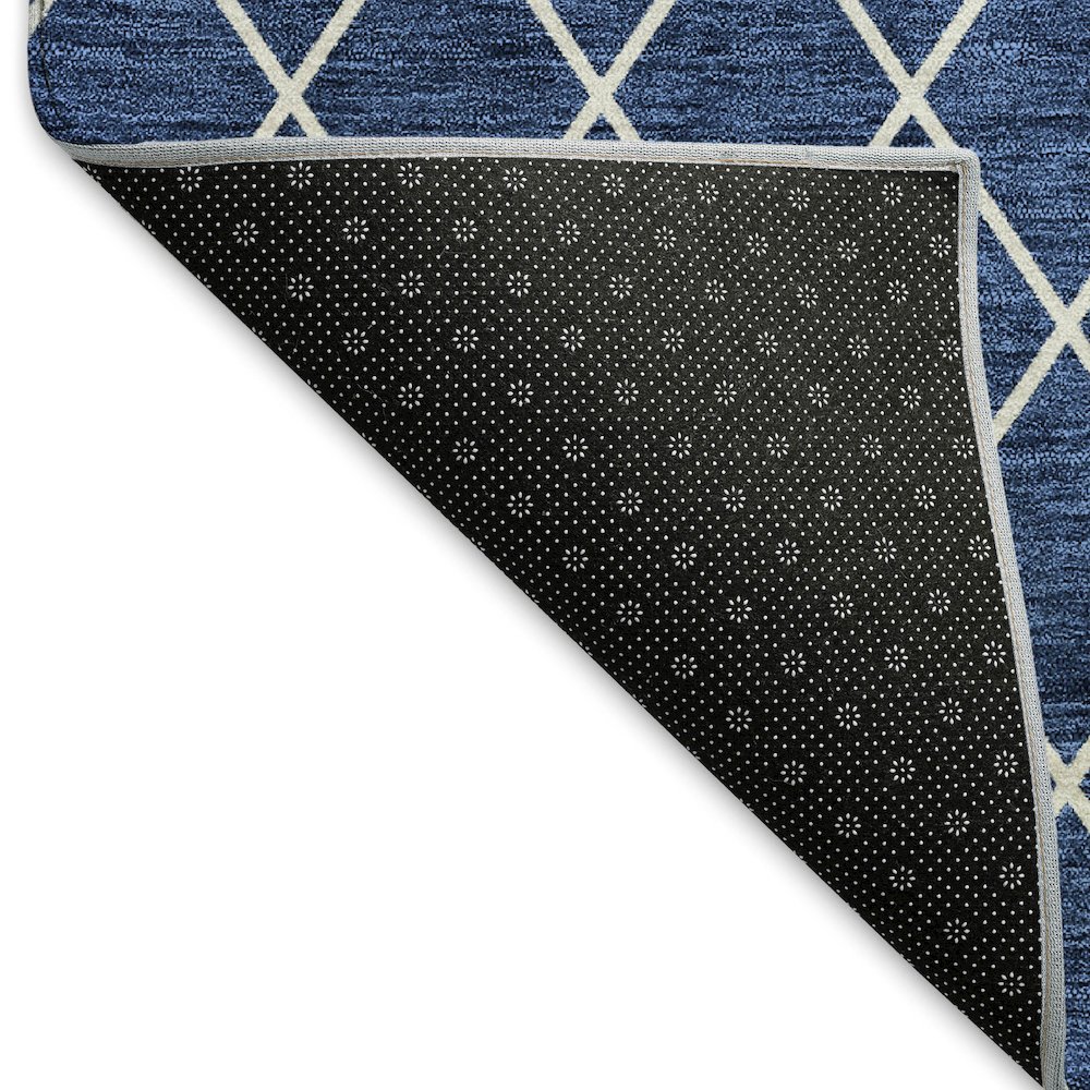 Premium Machine Washable Mayfield AMF932 Navy 5' x 7'6" Rug. Picture 2