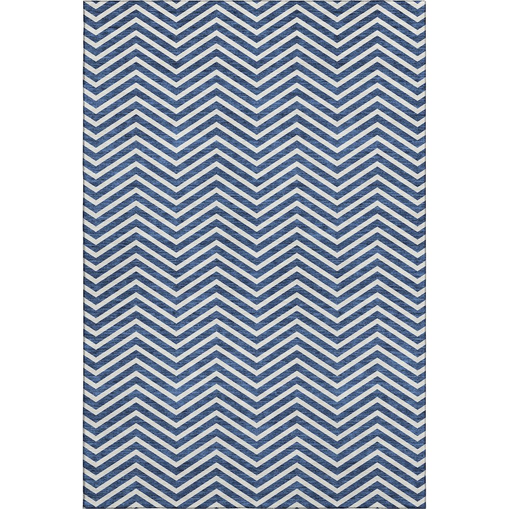 Premium Machine Washable Mayfield AMF934 Blue 9' x 12' Rug. Picture 1