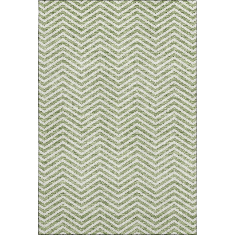 Premium Machine Washable Mayfield AMF934 Green 9' x 12' Rug. Picture 1