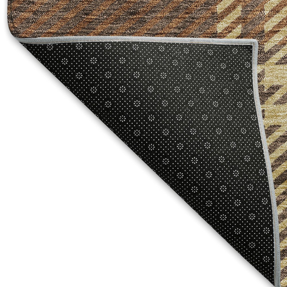 Premium Machine Washable Mayfield AMF935 Chocolate 5' x 7'6" Rug. Picture 2