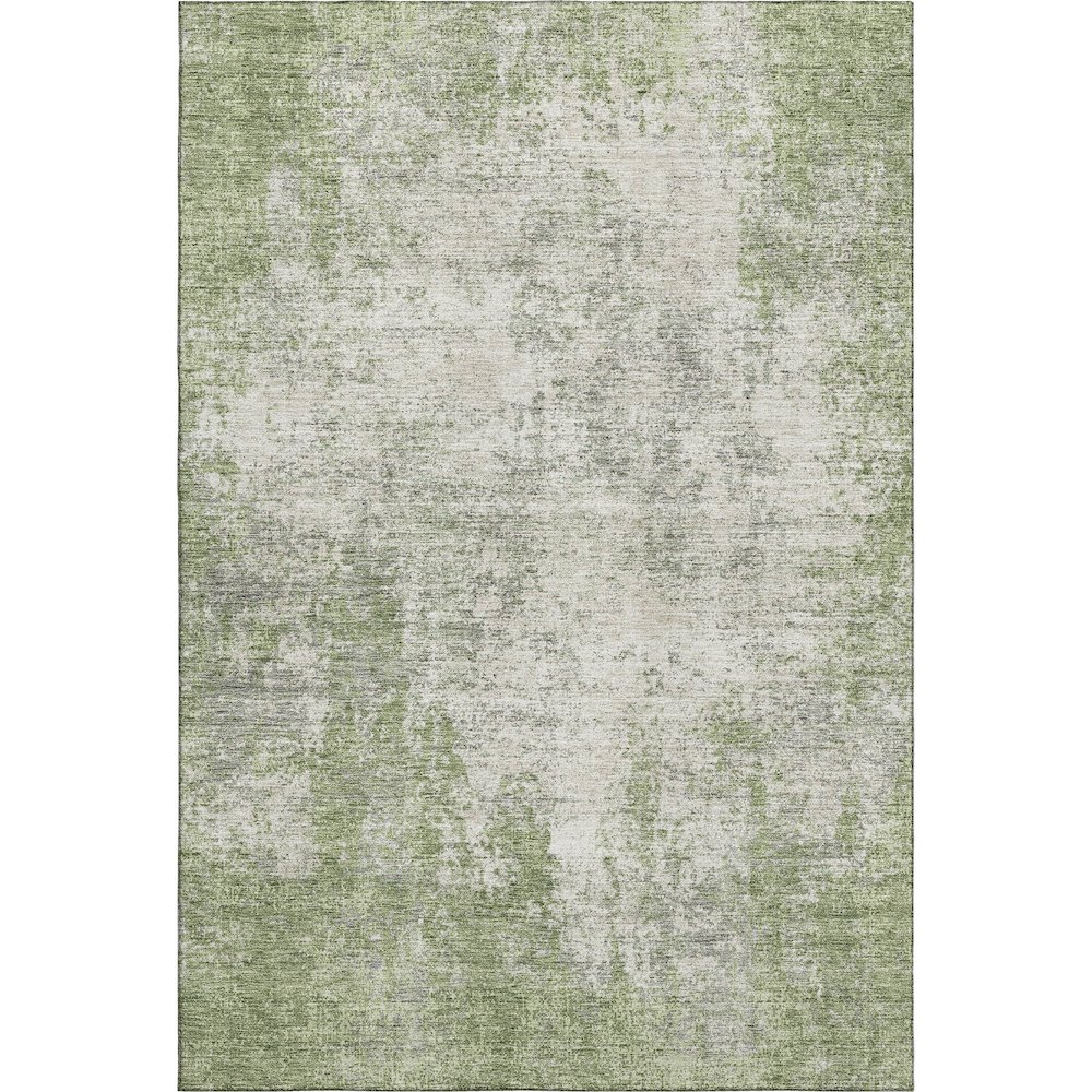 Premium Machine Washable Mayfield AMF940 Green 9' x 12' Rug. Picture 1