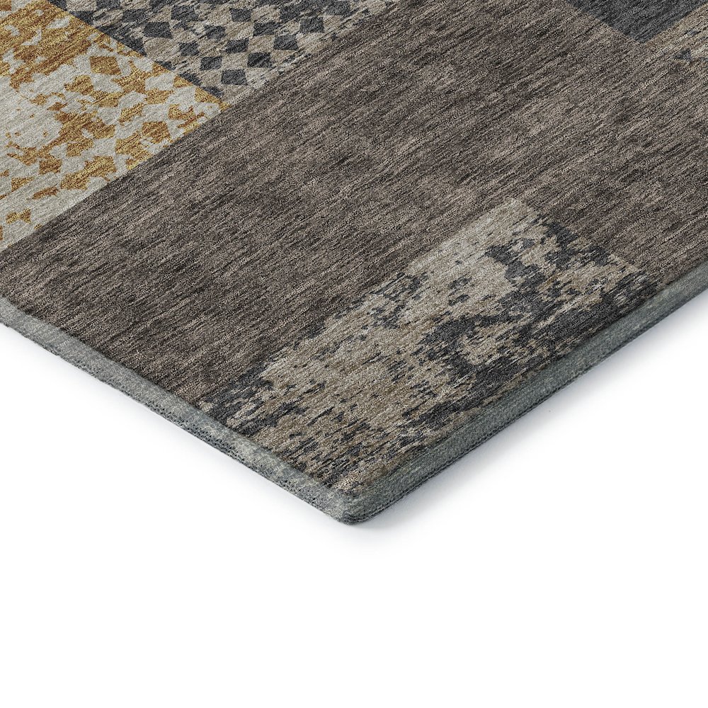 Premium Machine Washable Mayfield AMF941 Coffee 5' x 7'6" Rug. Picture 3