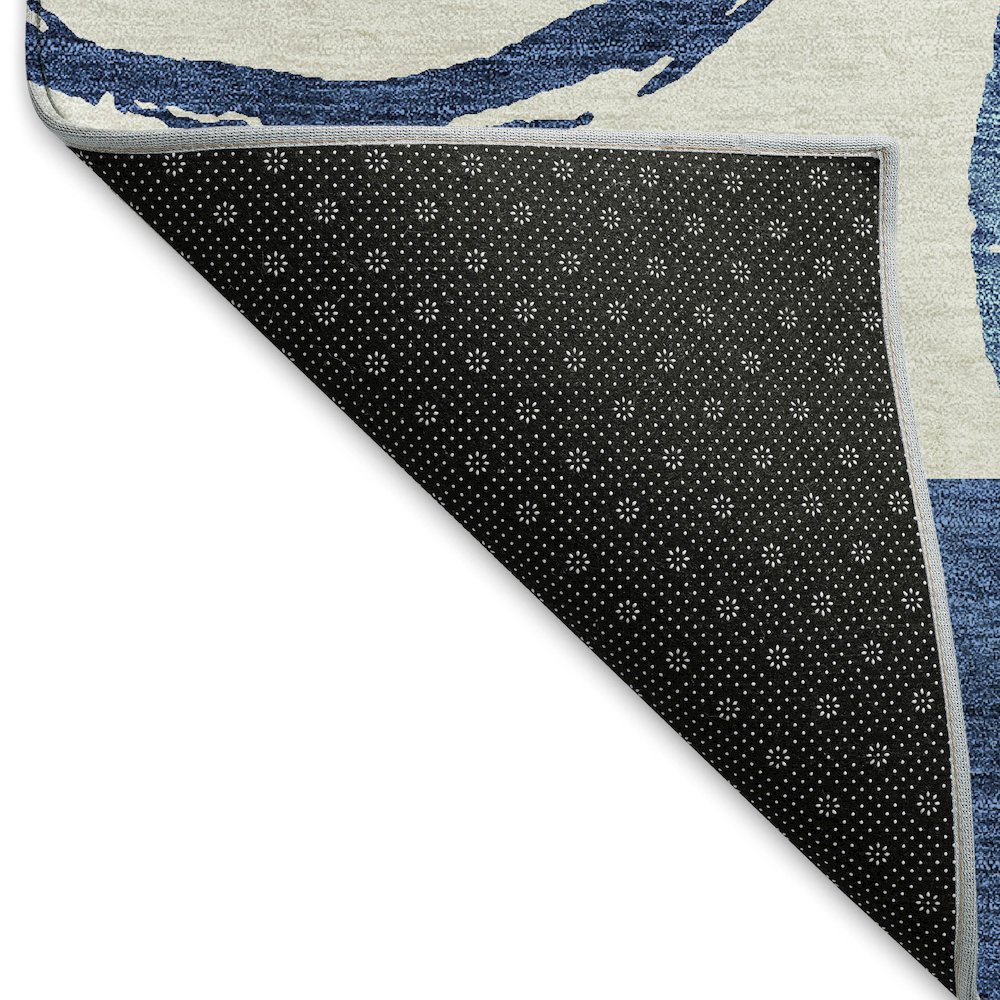 Premium Machine Washable Mayfield AMF943 Blue 5' x 7'6" Rug. Picture 2