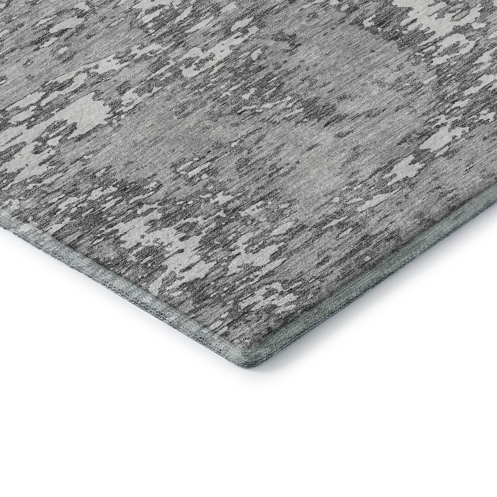 Premium Machine Washable Mayfield AMF946 Gray 5' x 7'6" Rug. Picture 3