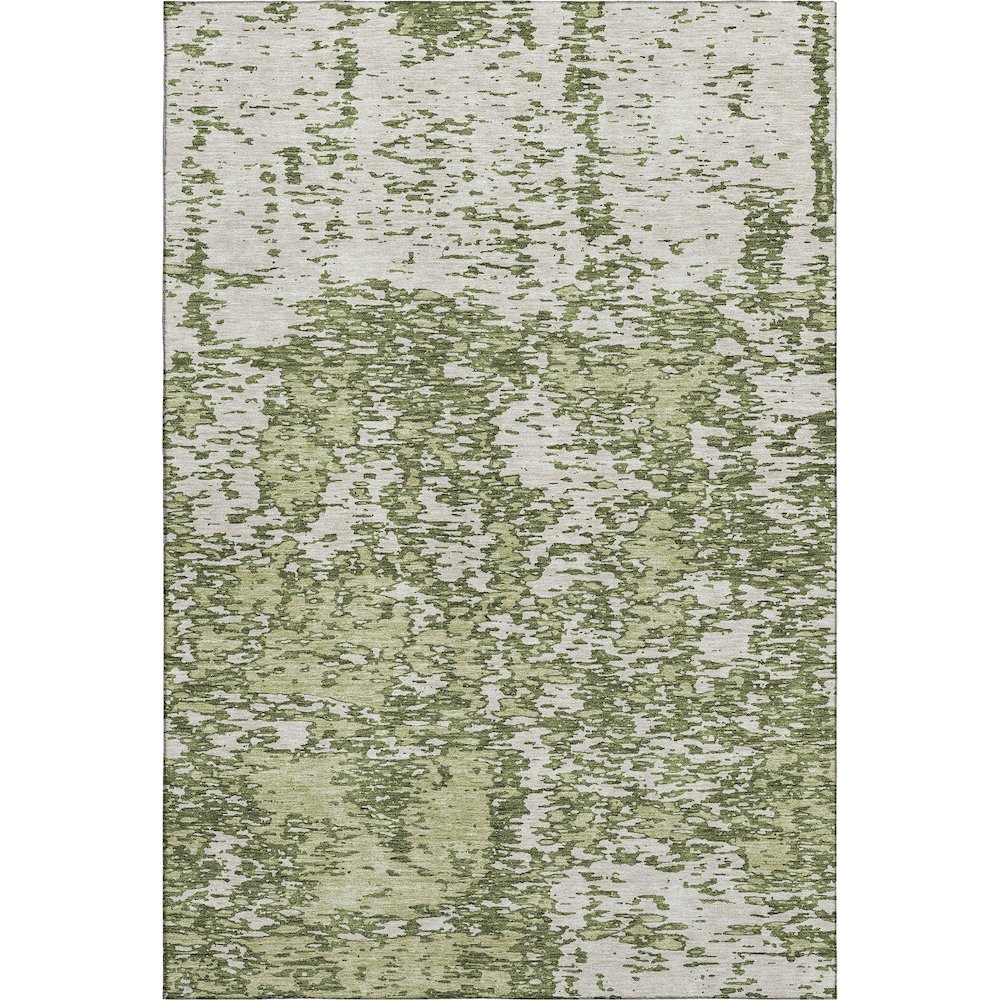 Premium Machine Washable Mayfield AMF946 Olive 9' x 12' Rug. Picture 1