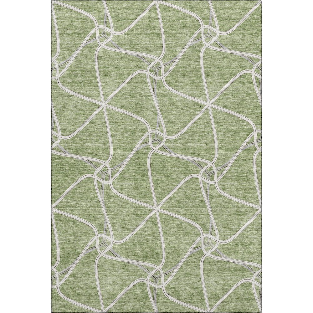 Premium Machine Washable Mayfield AMF948 Aloe 9' x 12' Rug. Picture 1