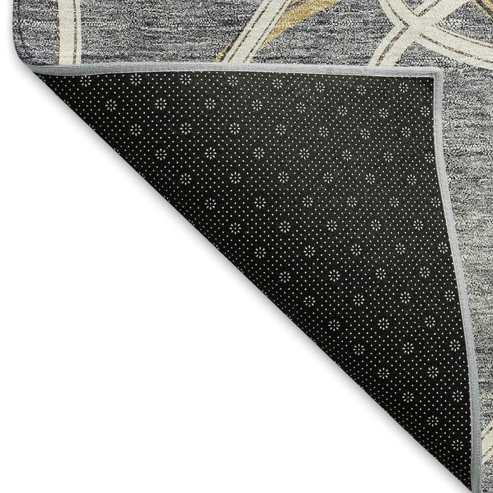 Premium Machine Washable Mayfield AMF948 Gray 5' x 7'6" Rug. Picture 2