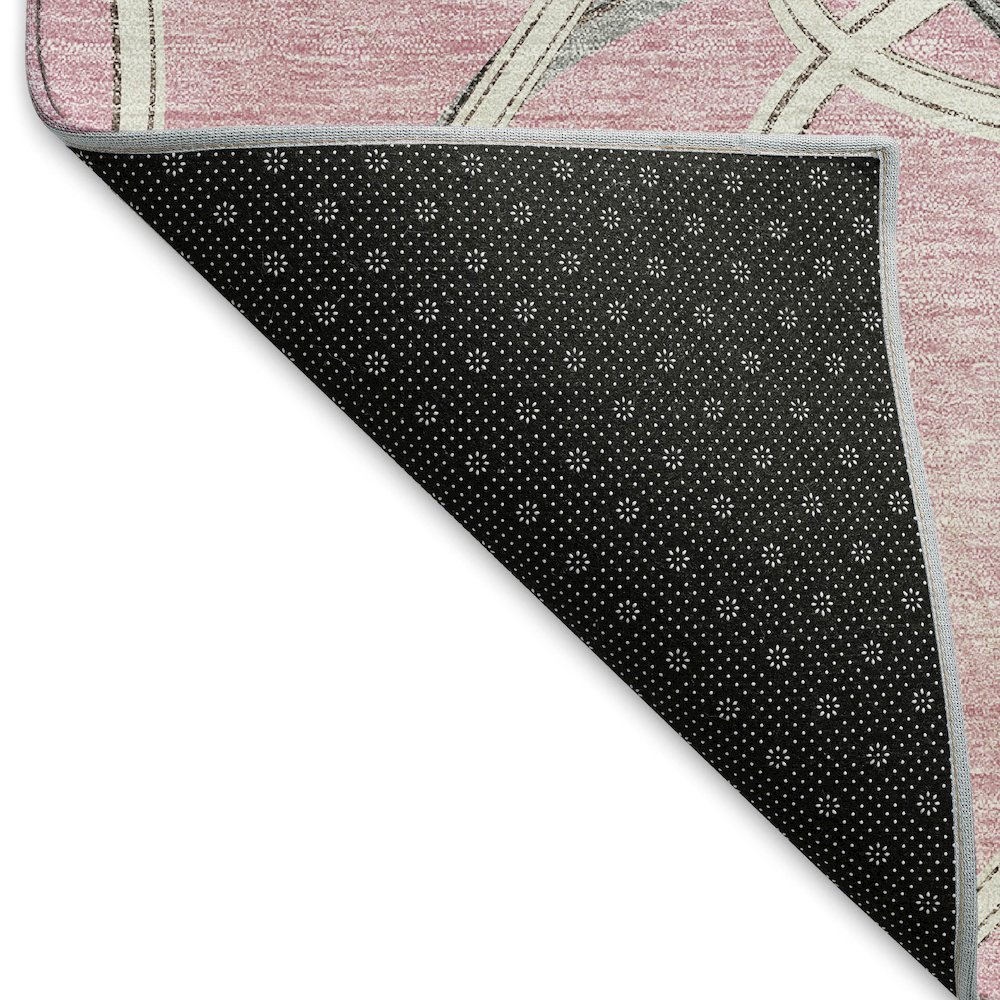 Premium Machine Washable Mayfield AMF948 Pink 5' x 7'6" Rug. Picture 2