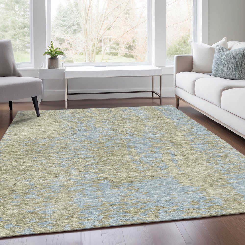 Premium Machine Washable Mayfield AMF949 Beige 9' x 12' Rug. Picture 6