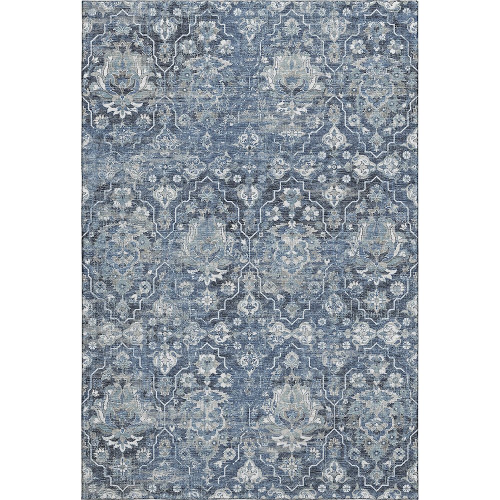 Premium Machine Washable Mayfield  Blue 9' x 12' Rug. Picture 1