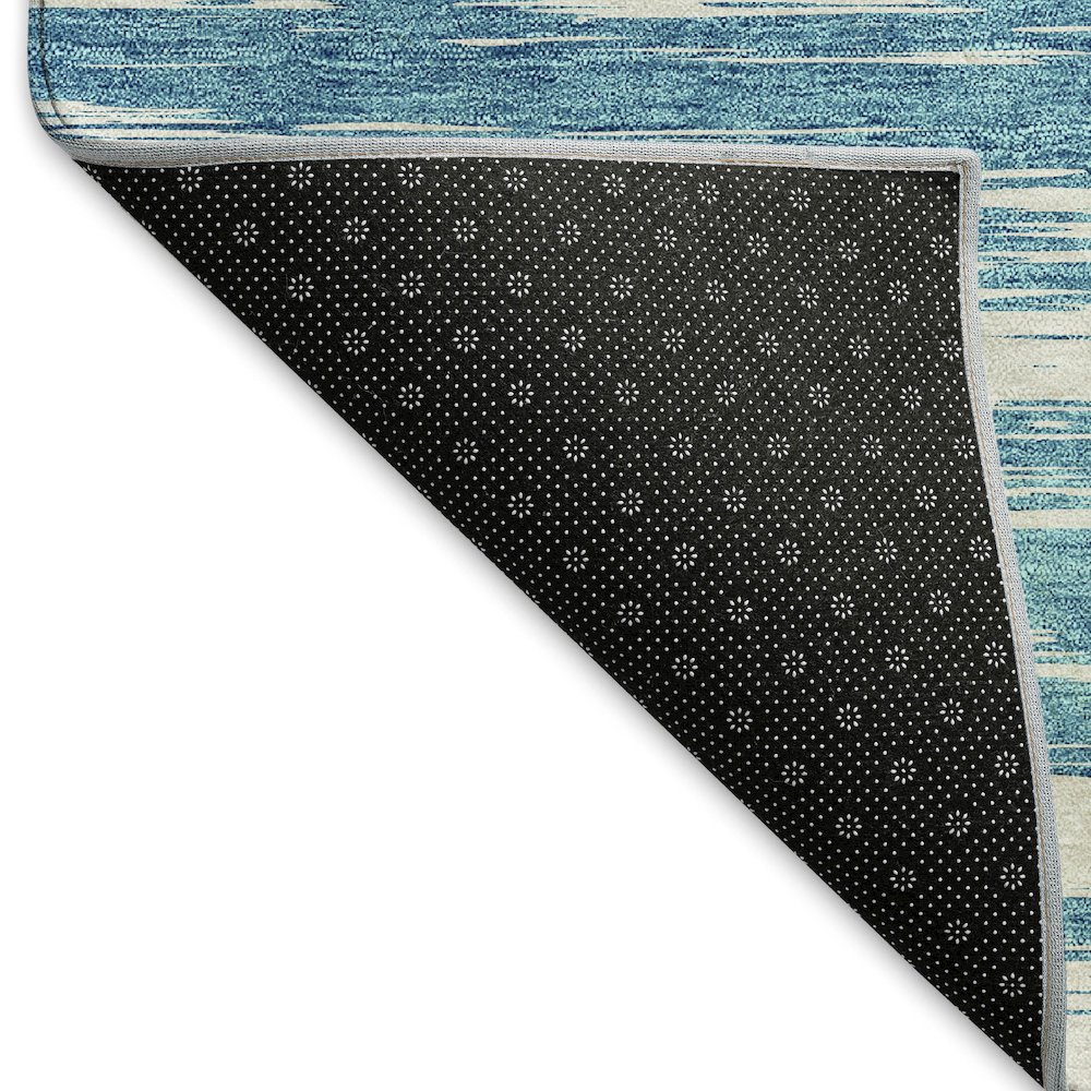 Premium Machine Washable Mayfield AMF951 Teal 5' x 7'6" Rug. Picture 2