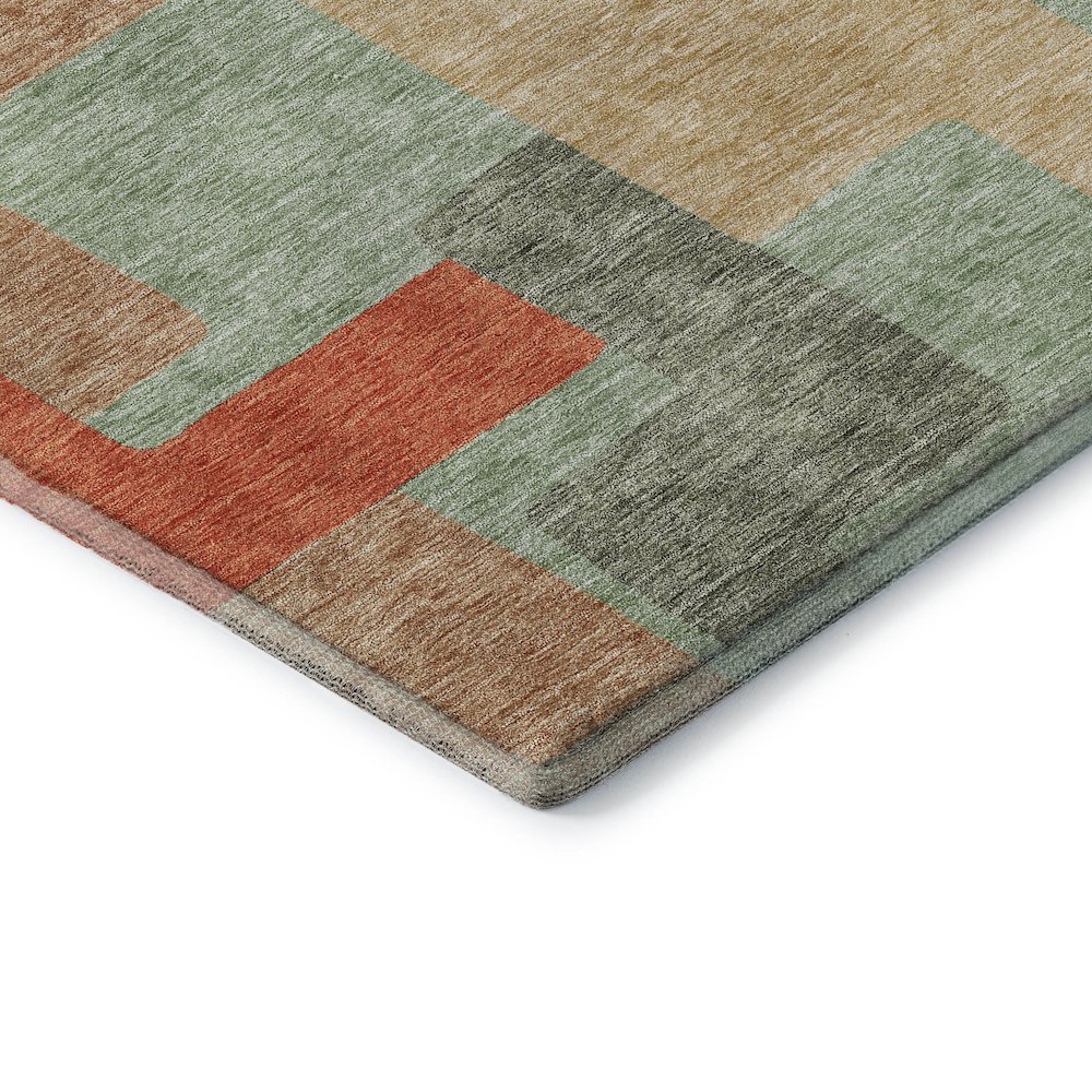 Premium Machine Washable Mayfield AMF955 Sage 5' x 7'6" Rug. Picture 3