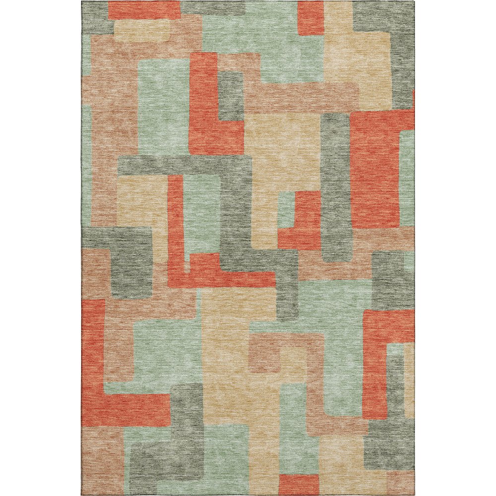 Premium Machine Washable Mayfield AMF955 Sage 9' x 12' Rug. Picture 1