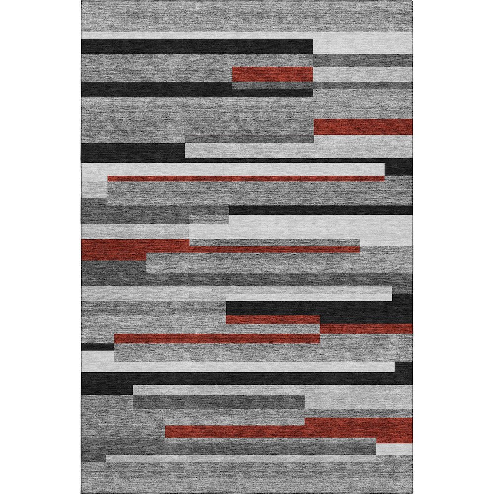 Premium Machine Washable Mayfield AMF956 Gray 9' x 12' Rug. Picture 1